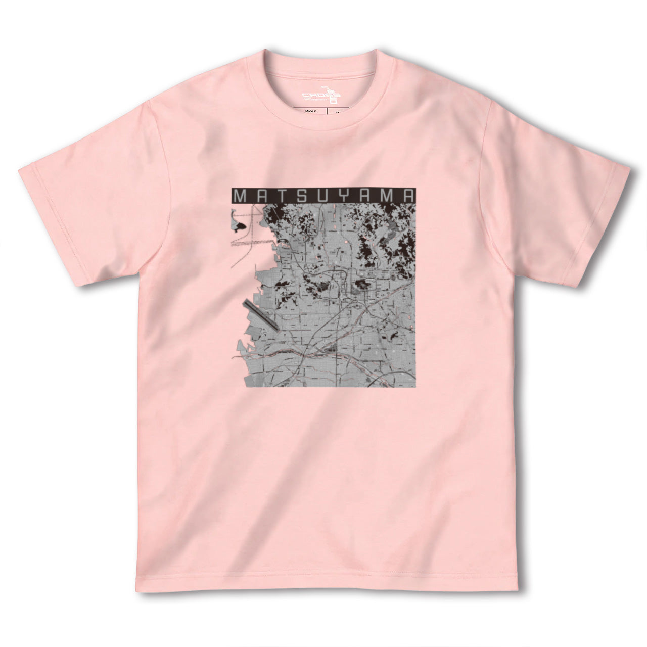 【松山(愛媛県)】地図柄ヘビーウェイトTシャツ