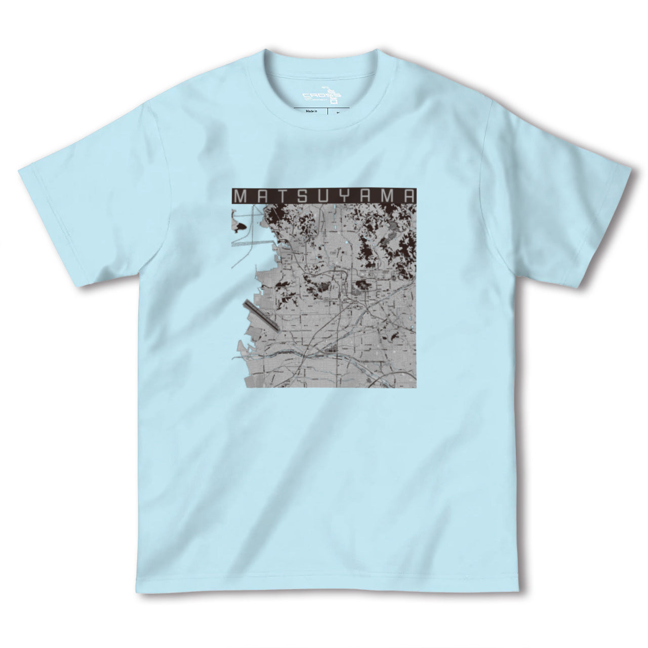 【松山(愛媛県)】地図柄ヘビーウェイトTシャツ