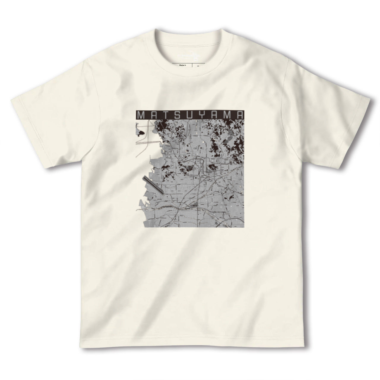 【松山(愛媛県)】地図柄ヘビーウェイトTシャツ