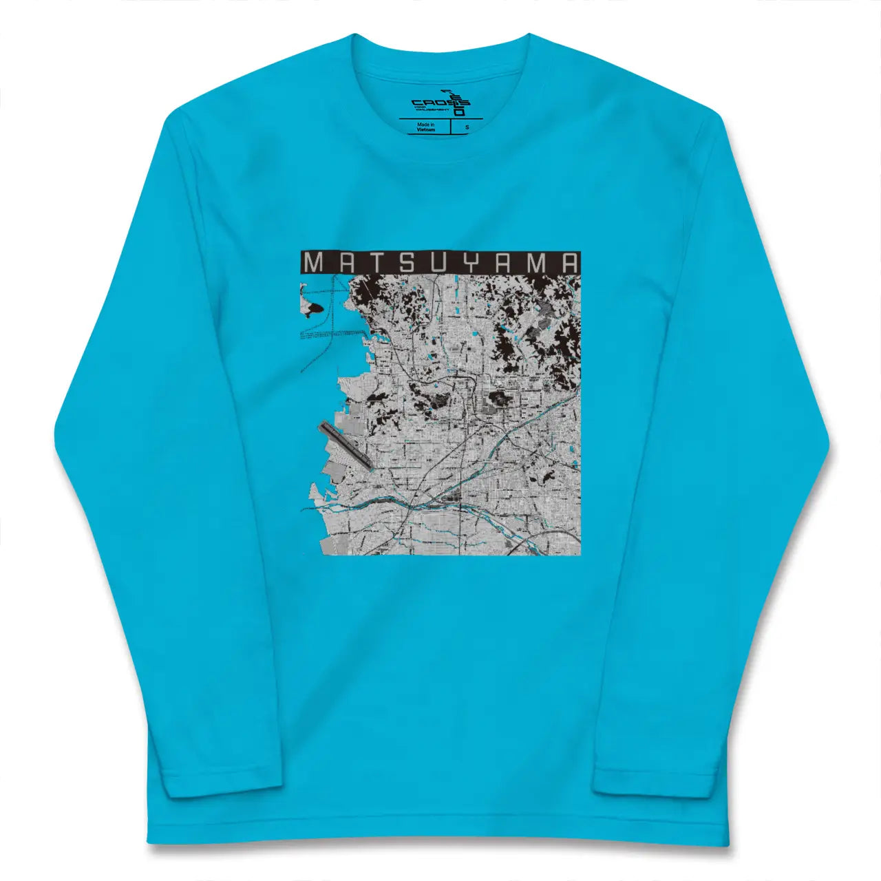 【松山(愛媛県)】地図柄ロングスリーブTシャツ