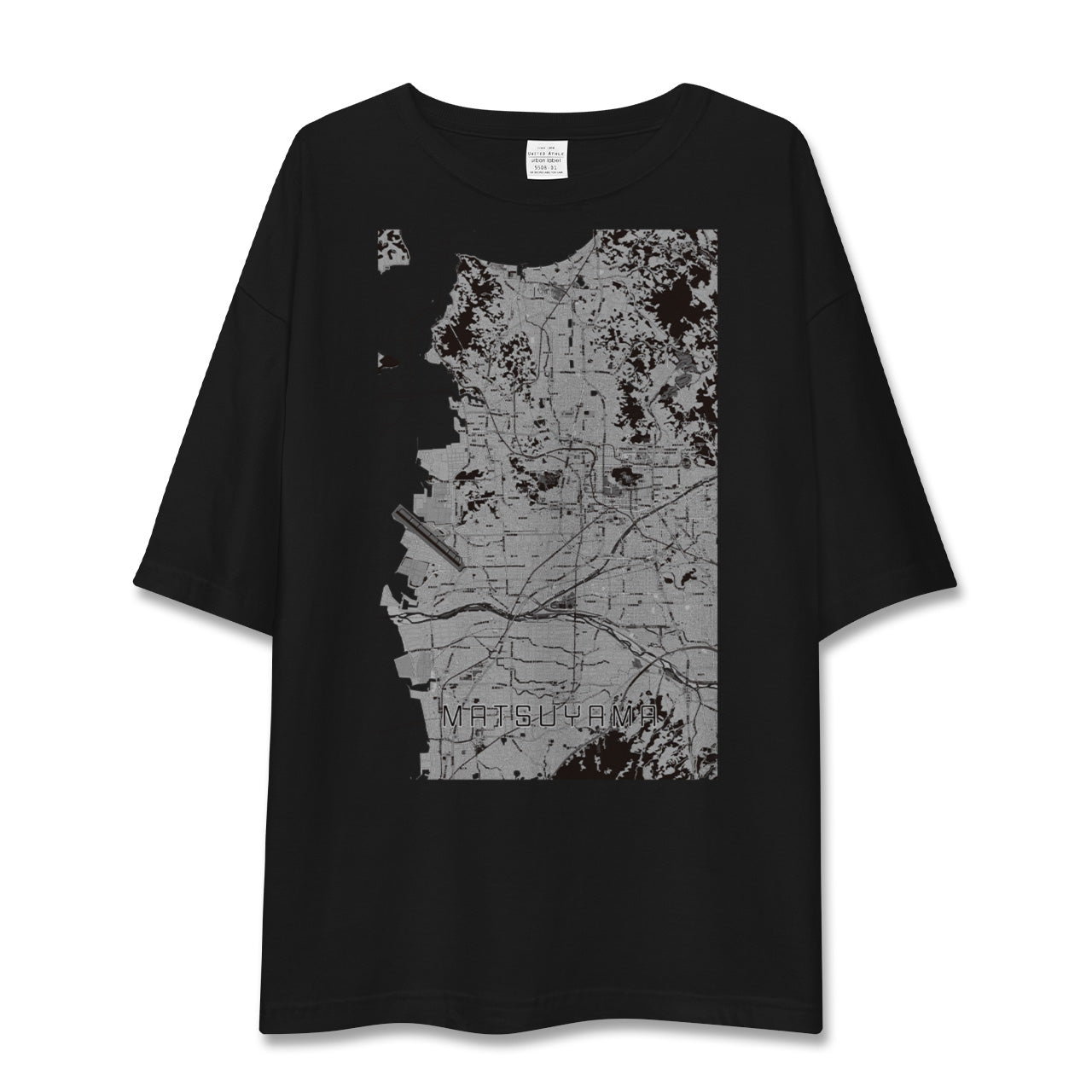 【松山(愛媛県)】地図柄ビッグシルエットTシャツ