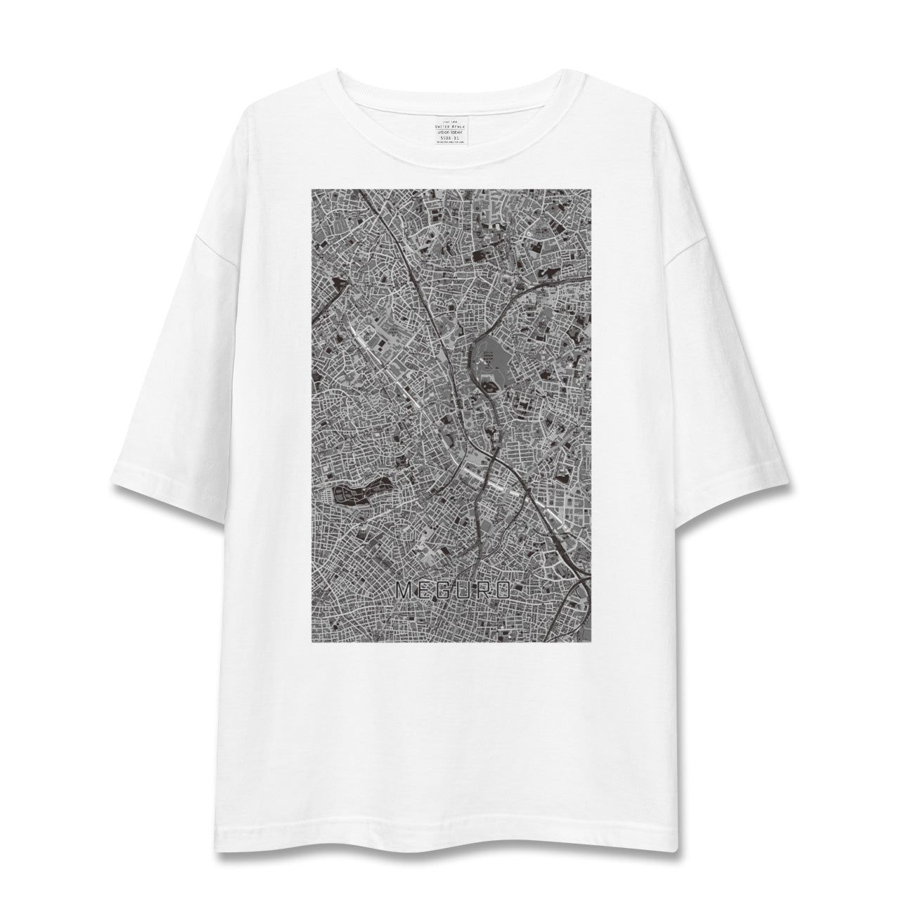 【目黒(東京都)】地図柄ビッグシルエットTシャツ