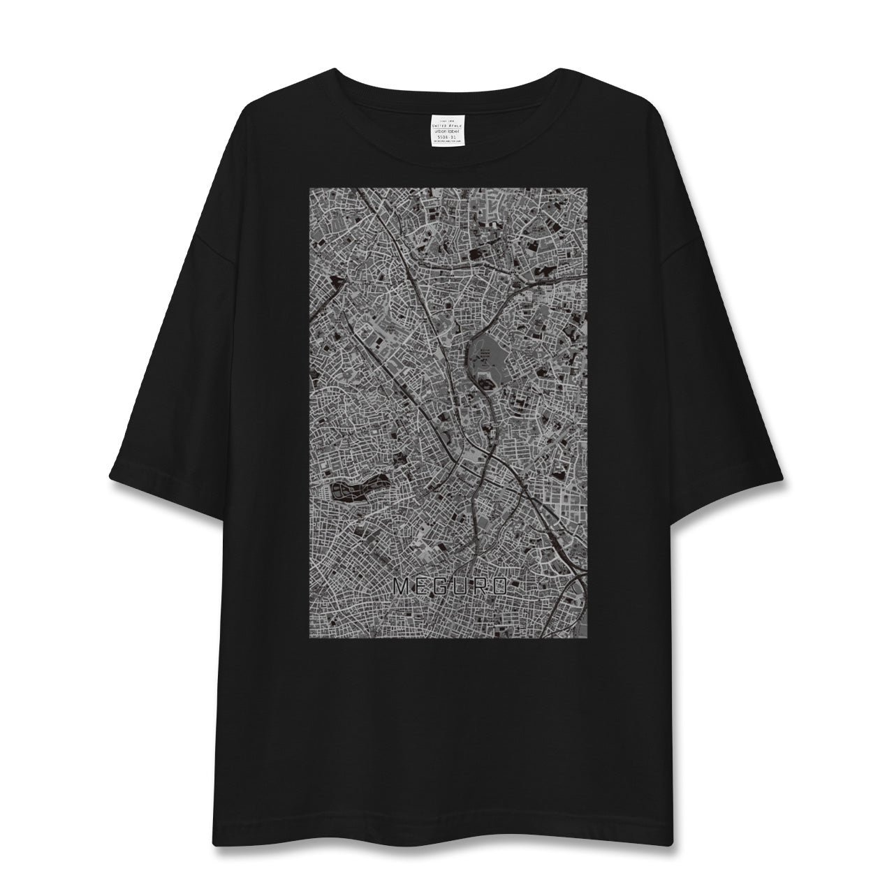 【目黒(東京都)】地図柄ビッグシルエットTシャツ