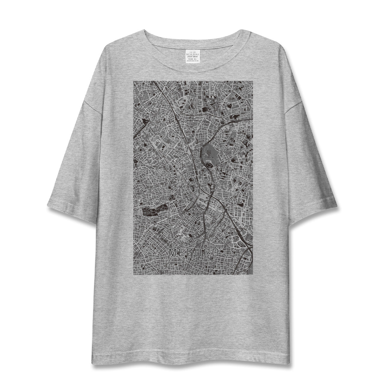 【目黒(東京都)】地図柄ビッグシルエットTシャツ