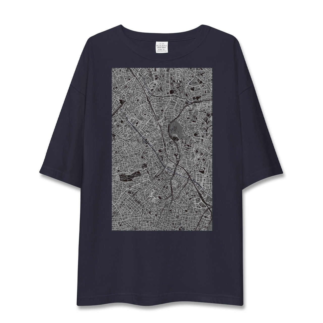 【目黒(東京都)】地図柄ビッグシルエットTシャツ