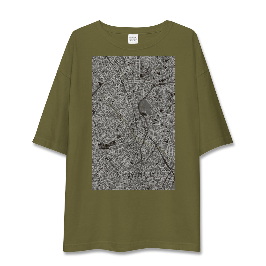 【目黒(東京都)】地図柄ビッグシルエットTシャツ