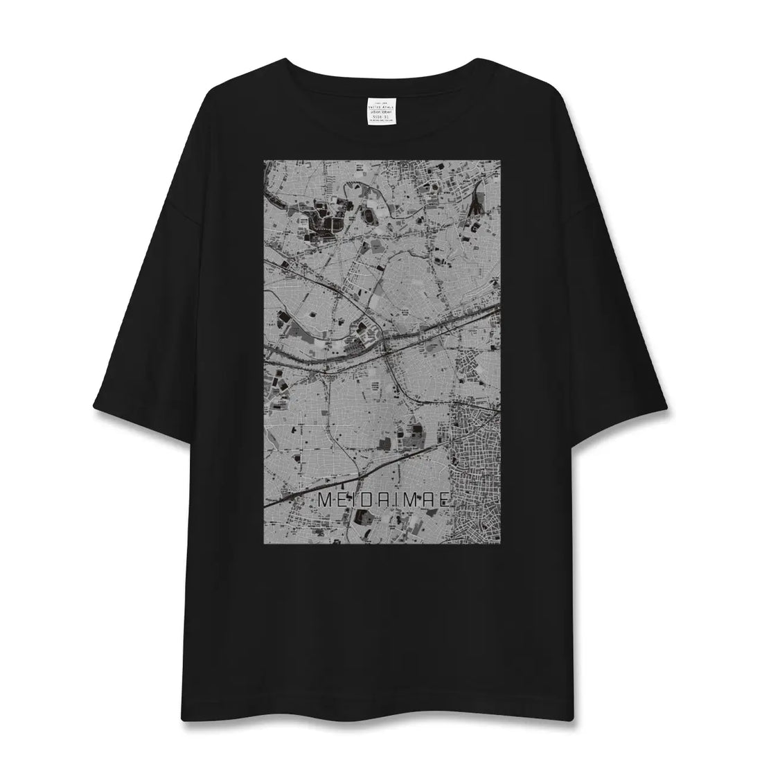 【明大前(東京都)】地図柄ビッグシルエットTシャツ