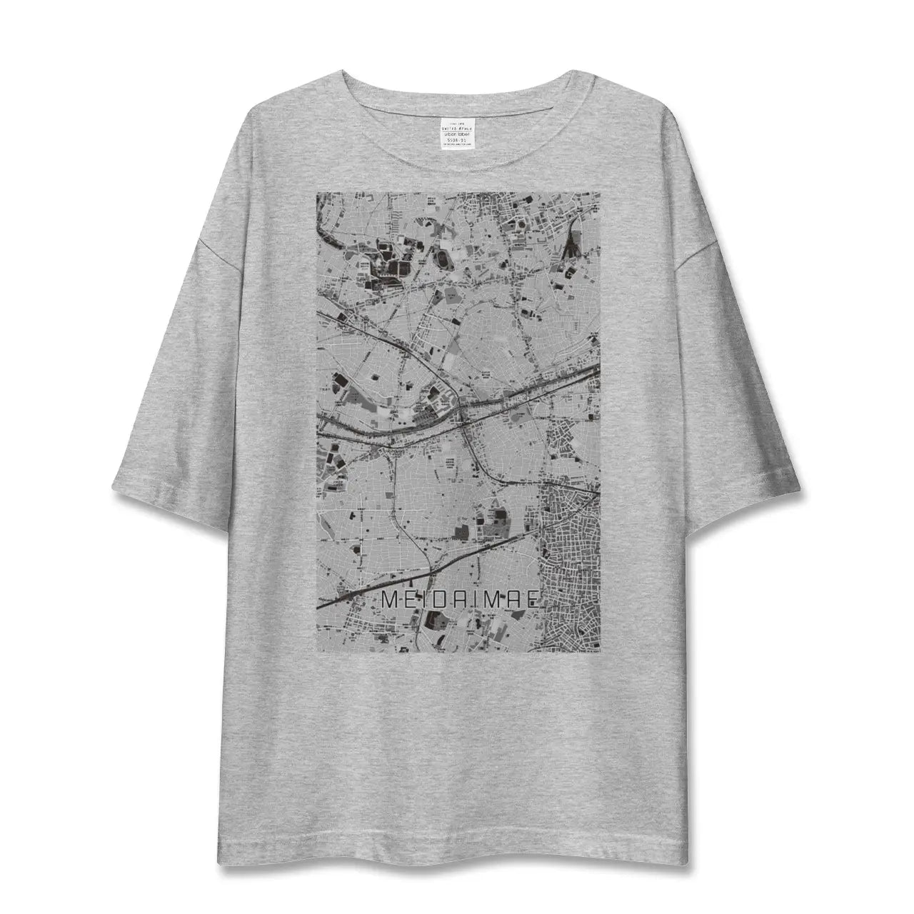 【明大前(東京都)】地図柄ビッグシルエットTシャツ