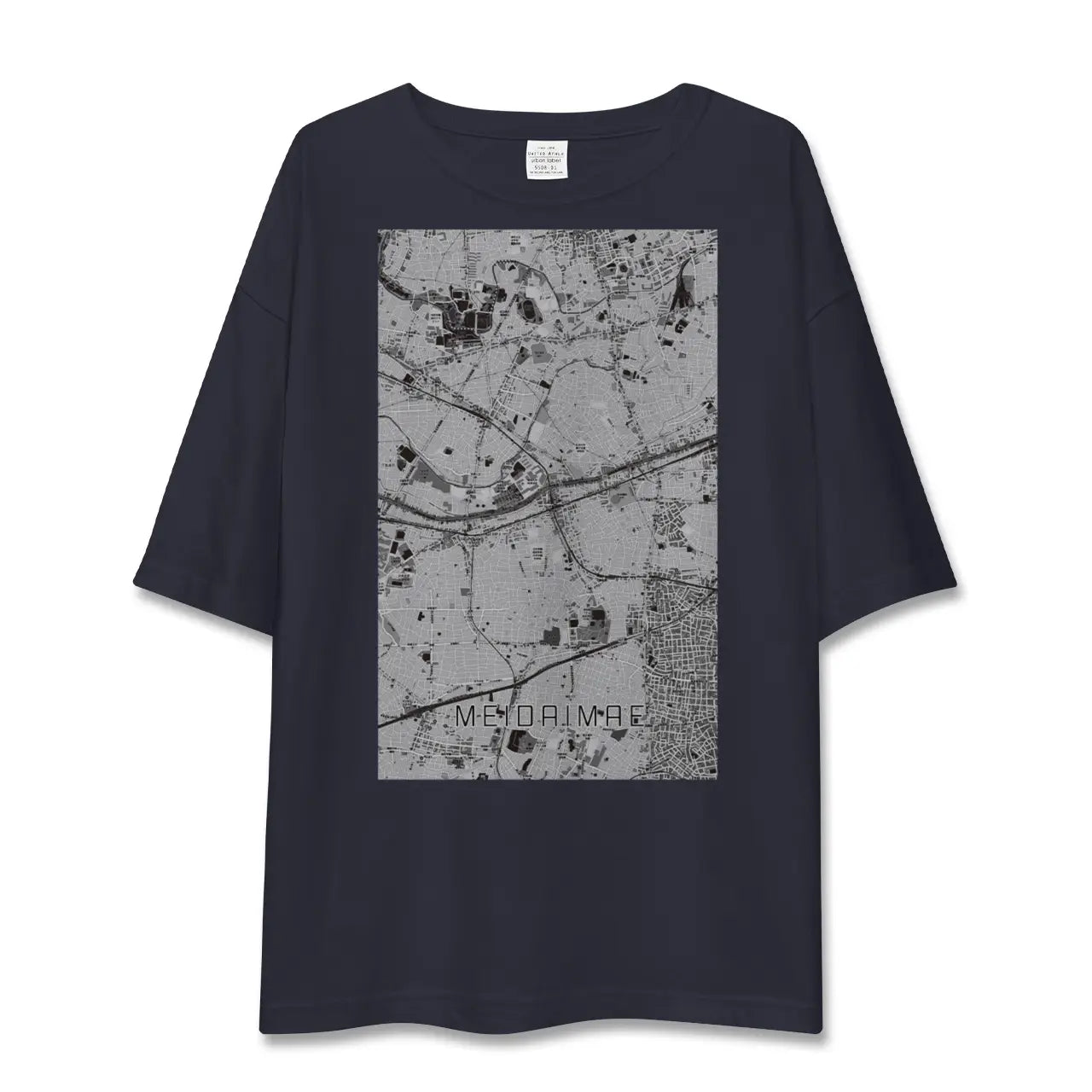【明大前(東京都)】地図柄ビッグシルエットTシャツ