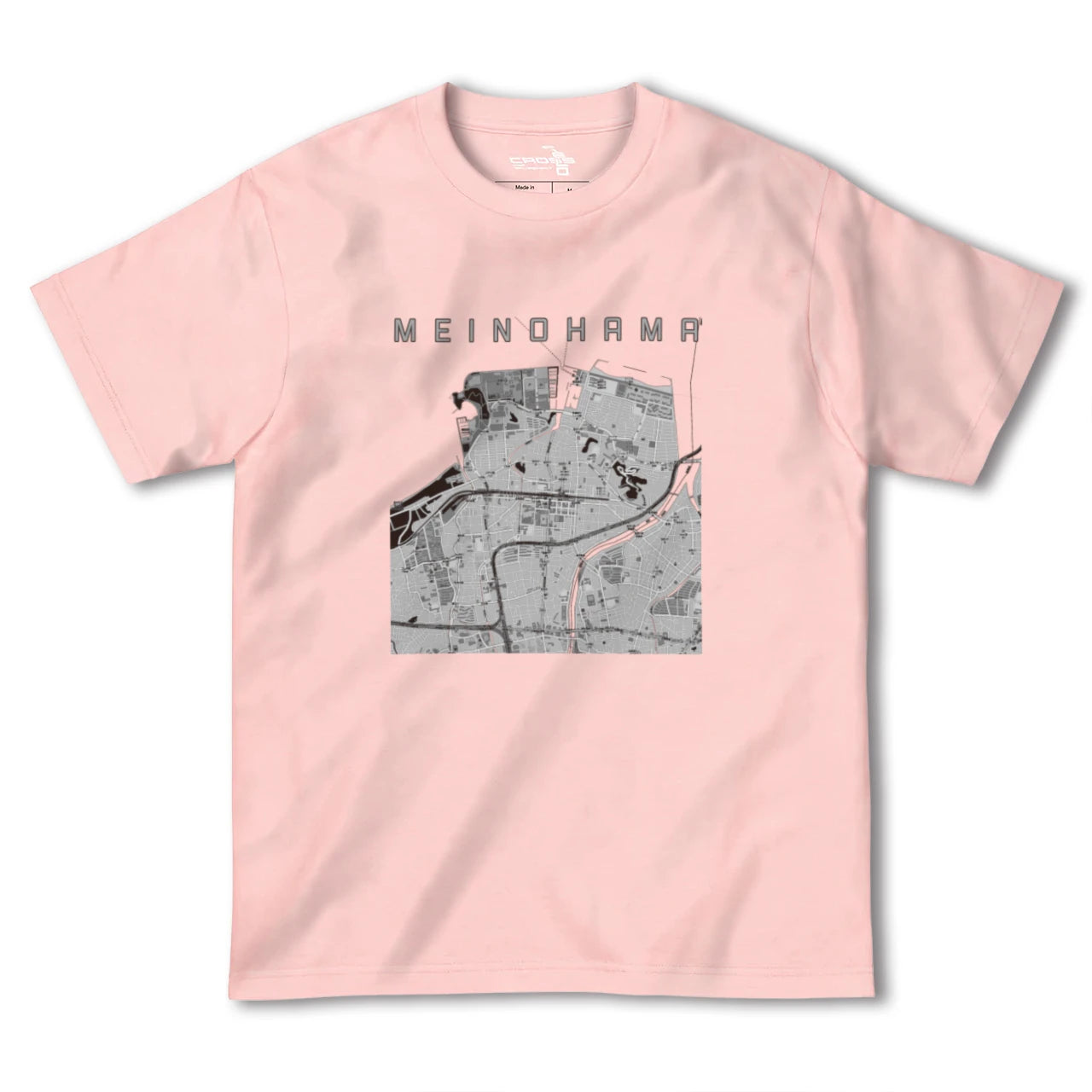 【姪浜(福岡県)】地図柄ヘビーウェイトTシャツ