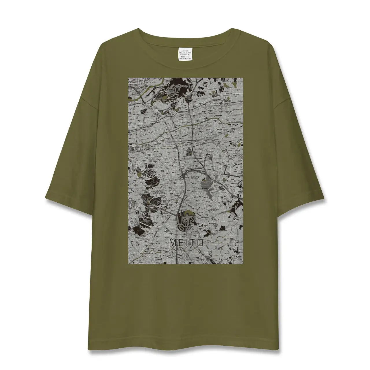 【名東(愛知県)】地図柄ビッグシルエットTシャツ