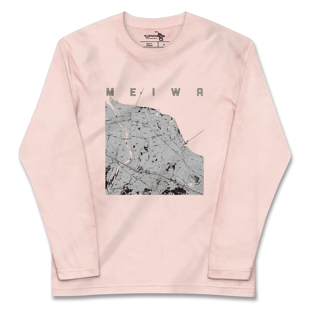 【明和(三重県)】地図柄ロングスリーブTシャツ