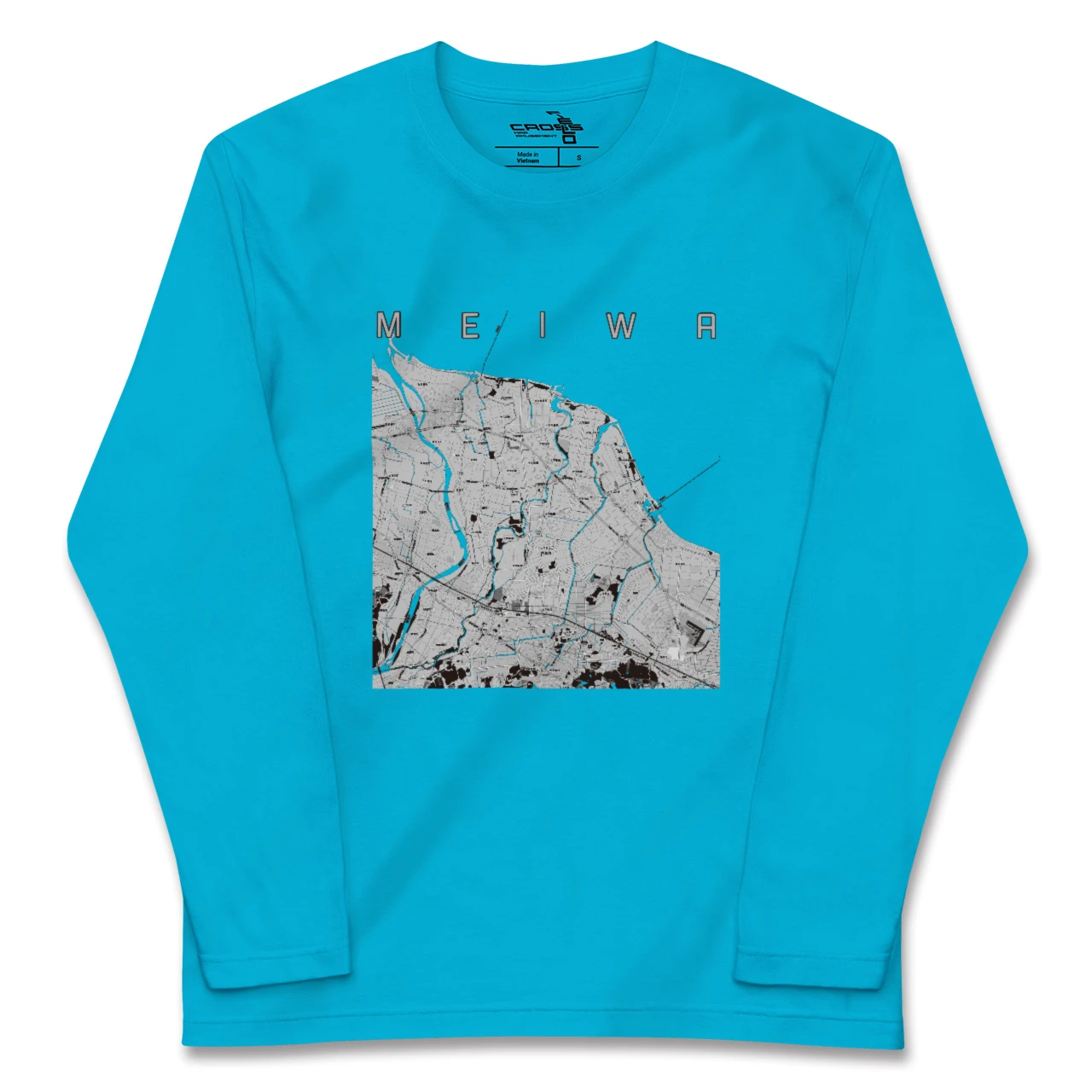 【明和(三重県)】地図柄ロングスリーブTシャツ