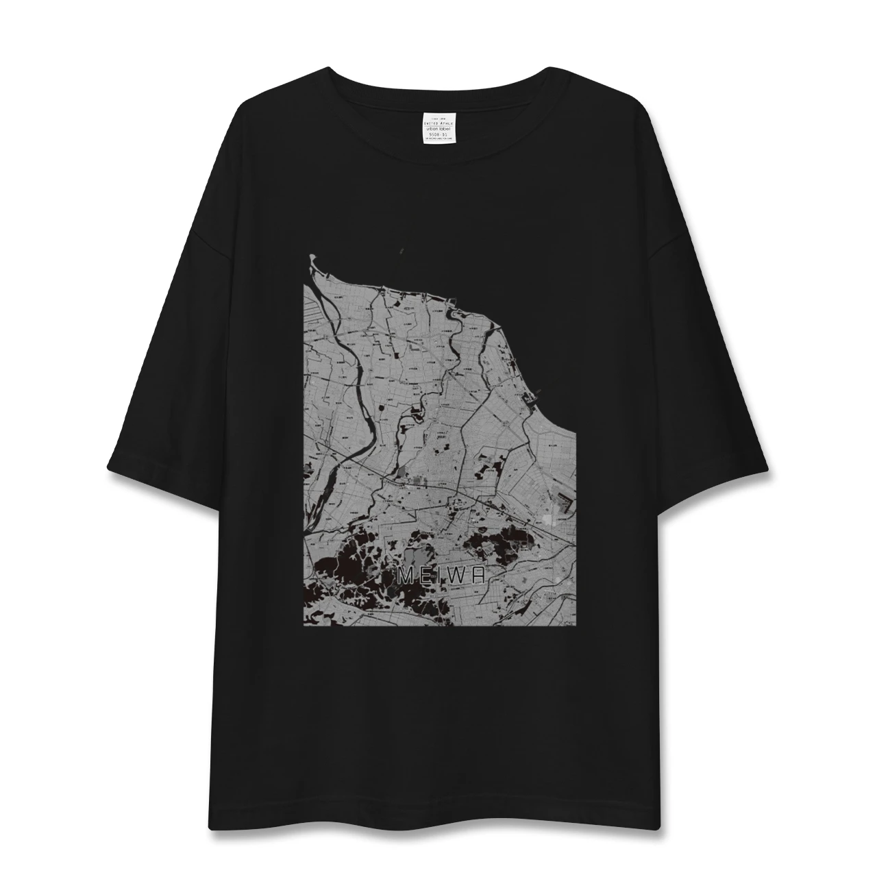 【明和(三重県)】地図柄ビッグシルエットTシャツ