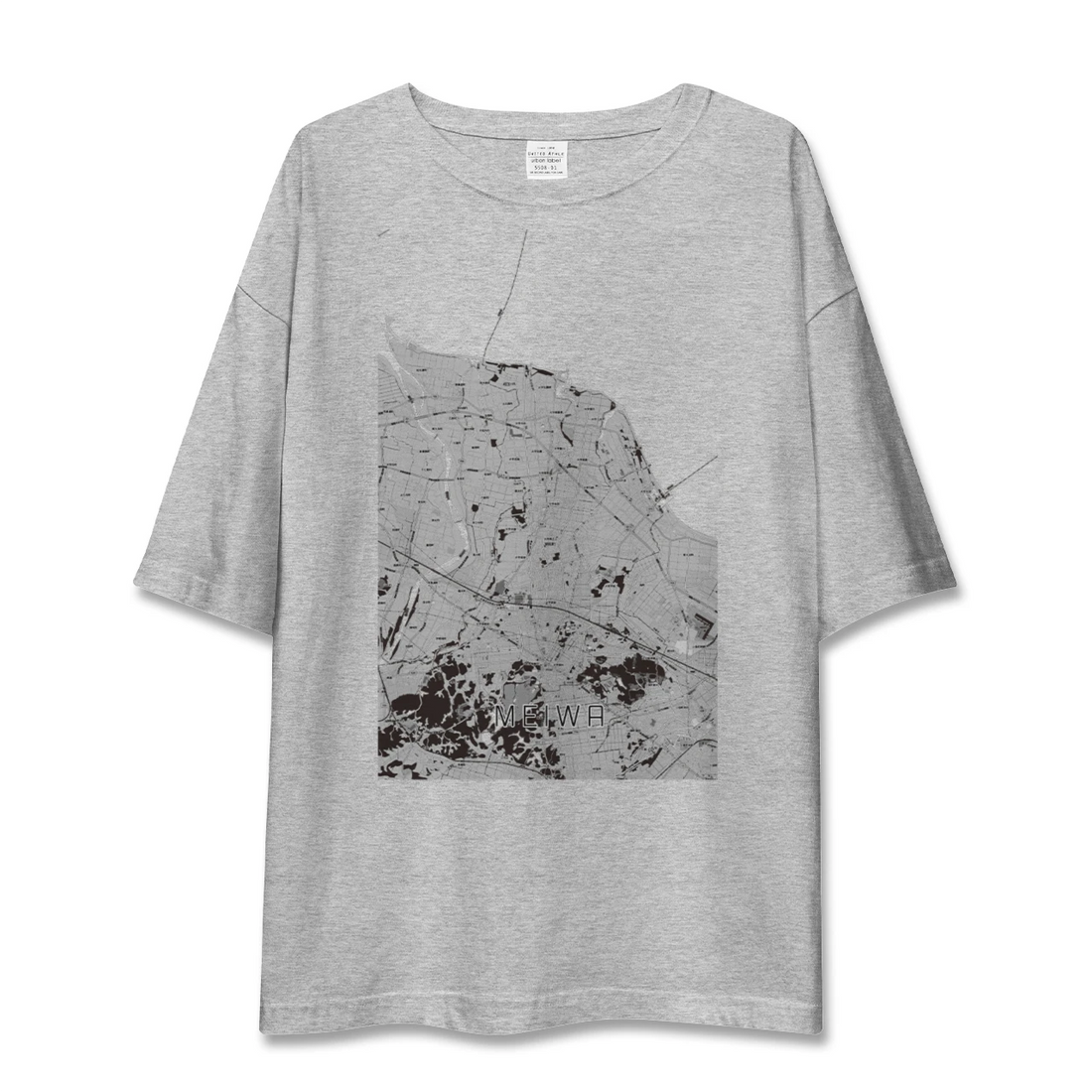 【明和(三重県)】地図柄ビッグシルエットTシャツ