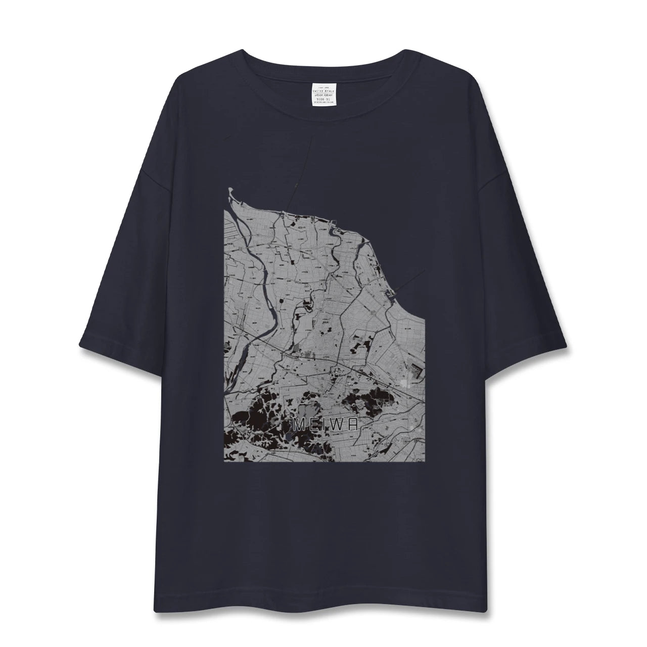 【明和(三重県)】地図柄ビッグシルエットTシャツ