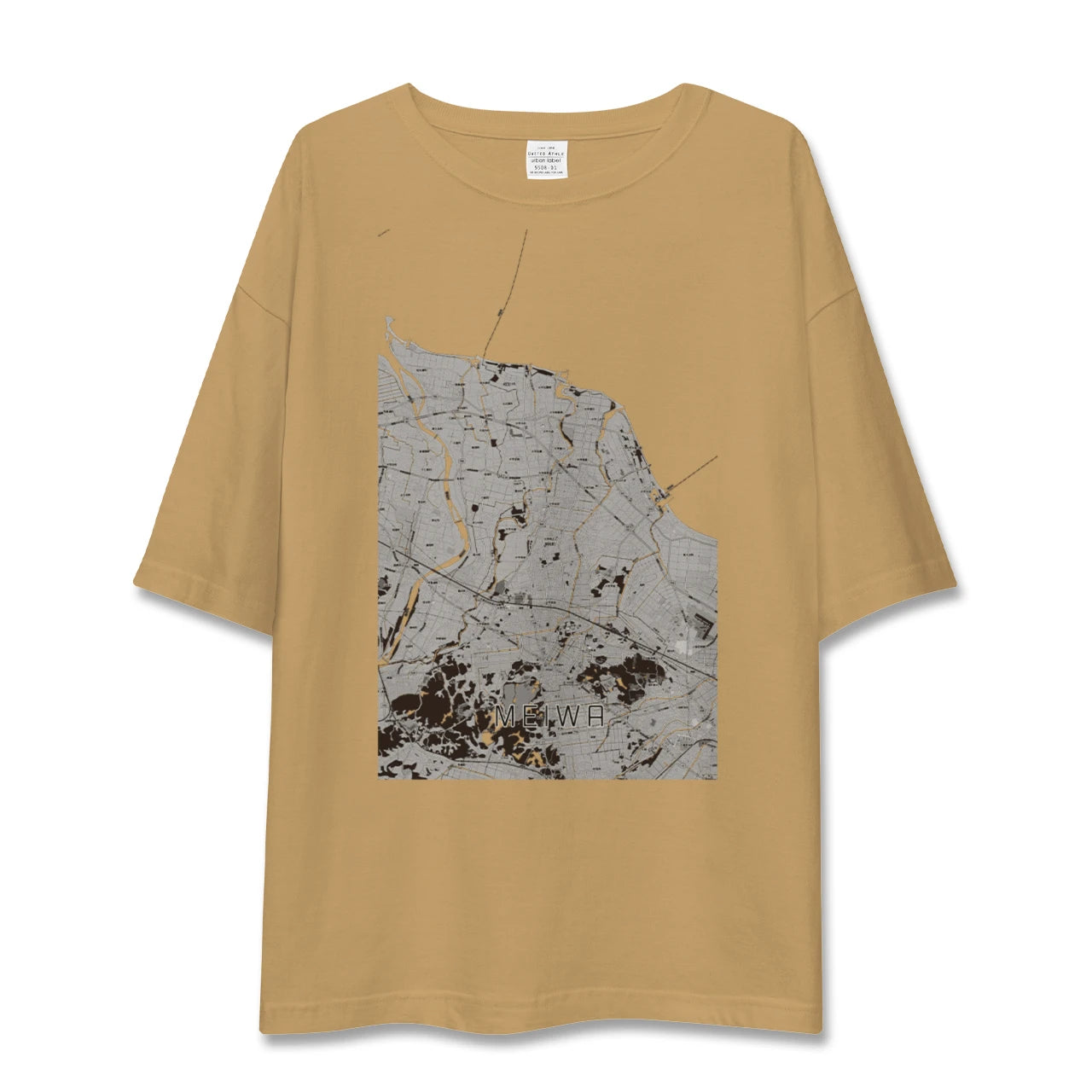 【明和(三重県)】地図柄ビッグシルエットTシャツ