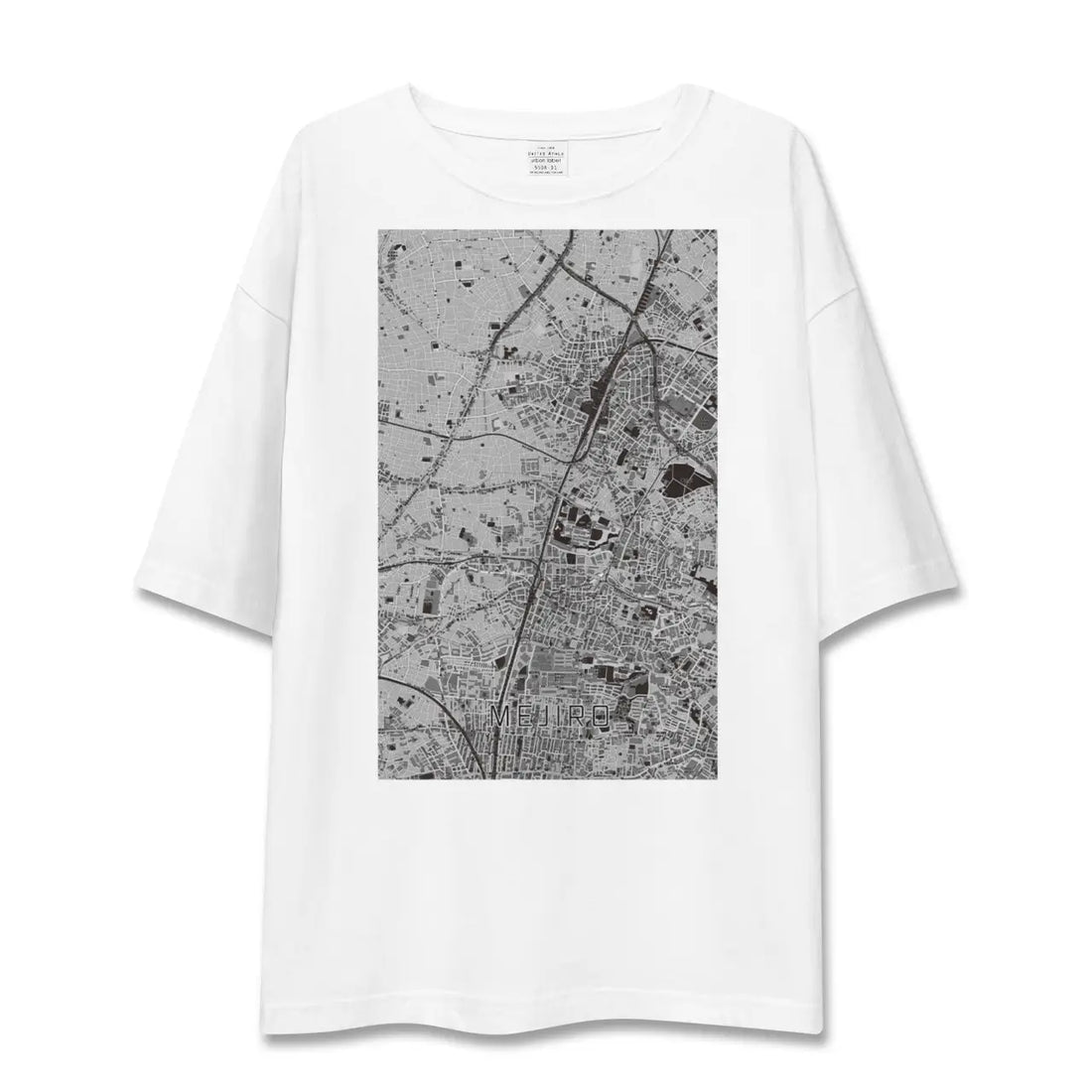 【目白(東京都)】地図柄ビッグシルエットTシャツ