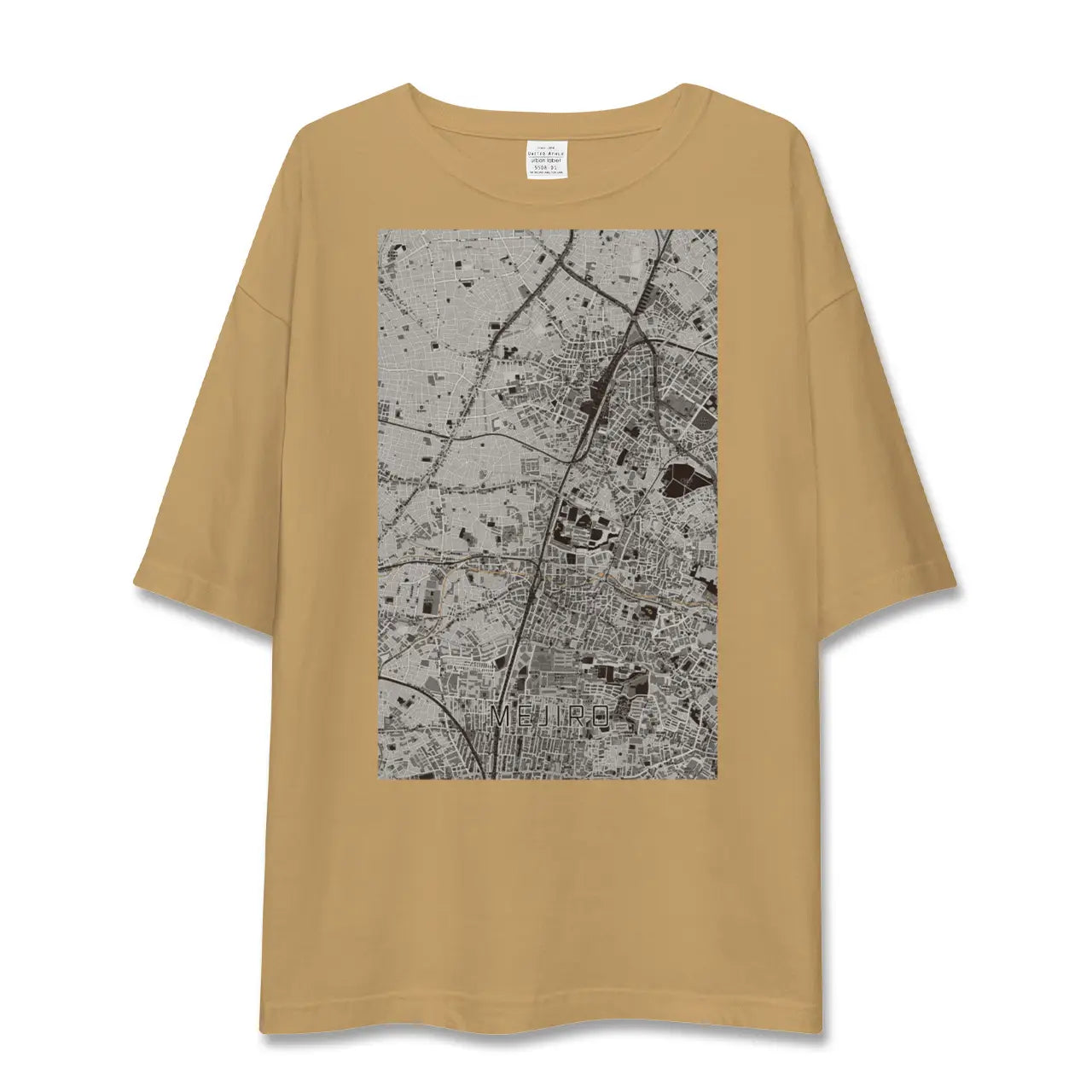 【目白(東京都)】地図柄ビッグシルエットTシャツ