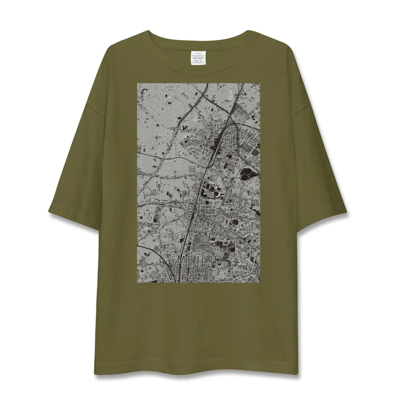 【目白(東京都)】地図柄ビッグシルエットTシャツ