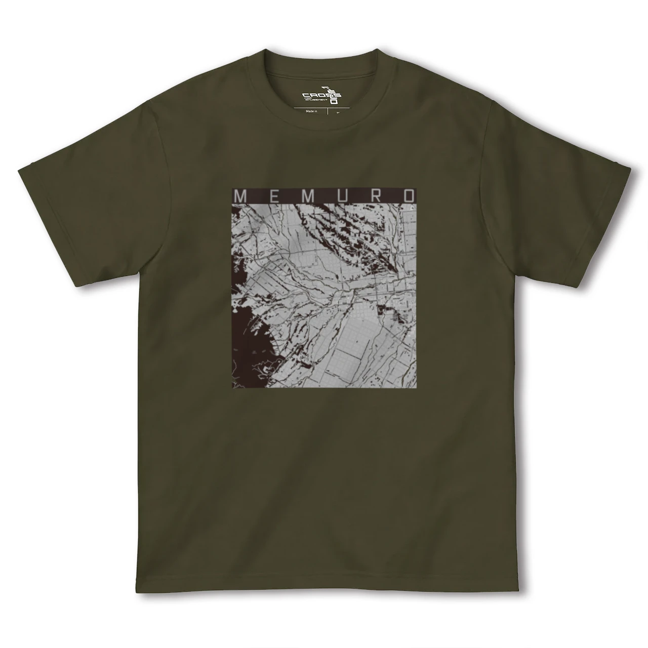 【芽室(北海道)】地図柄ヘビーウェイトTシャツ