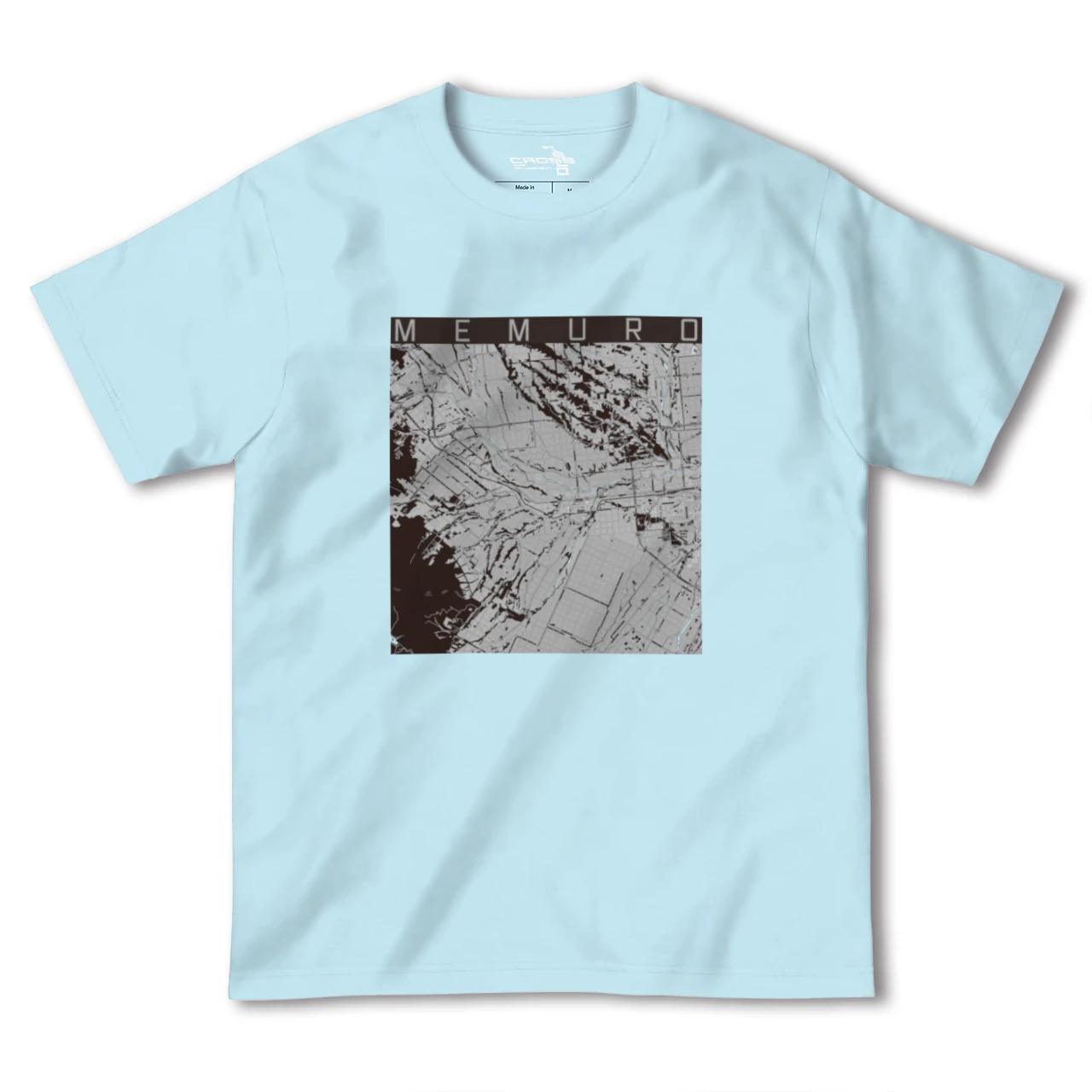 【芽室(北海道)】地図柄ヘビーウェイトTシャツ