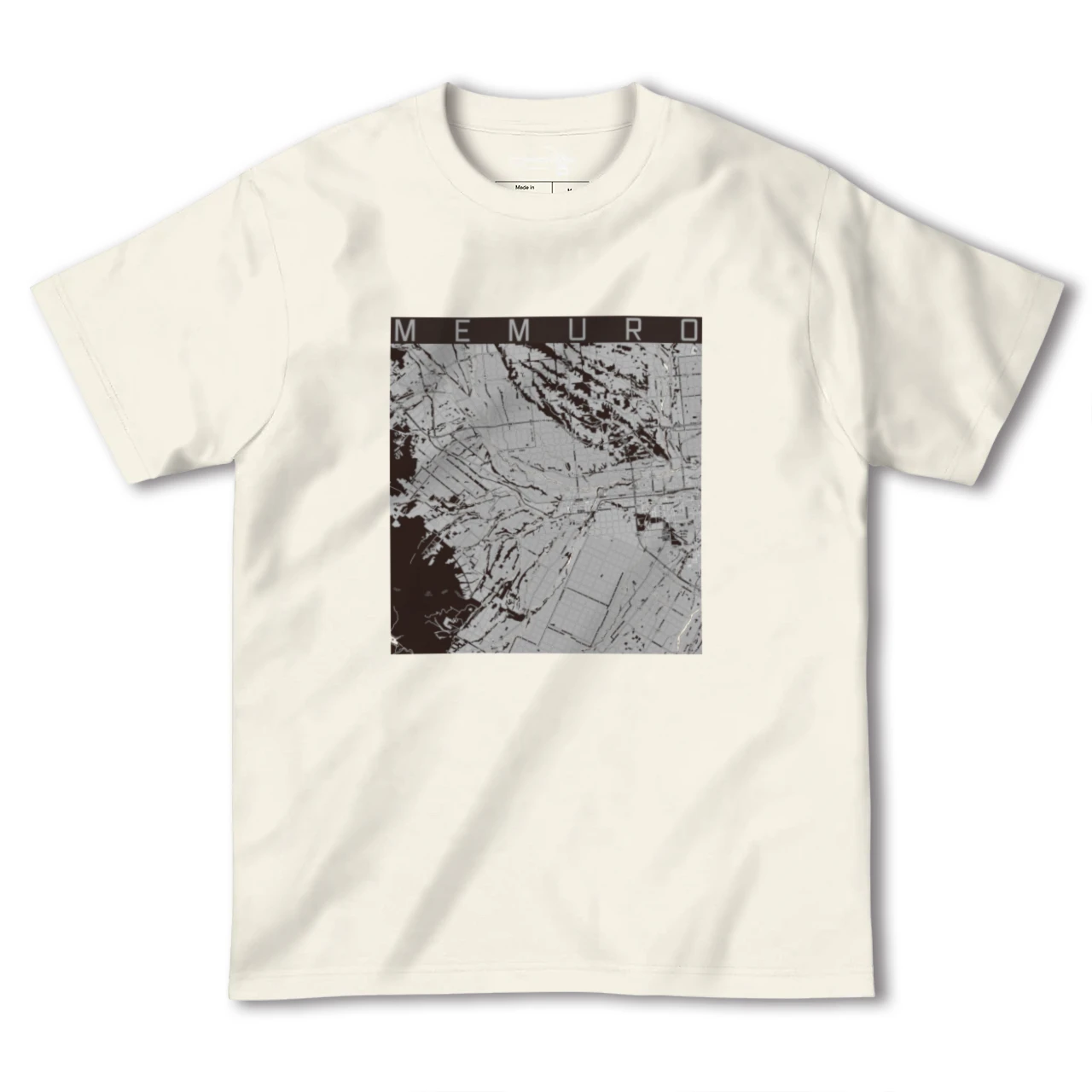 【芽室(北海道)】地図柄ヘビーウェイトTシャツ