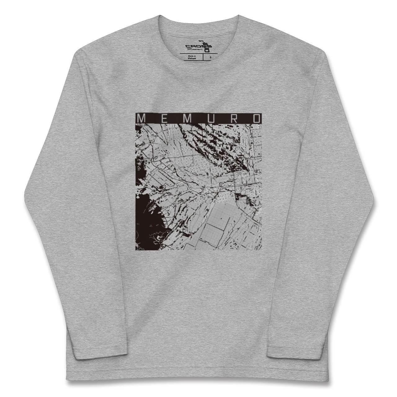 【芽室(北海道)】地図柄ロングスリーブTシャツ