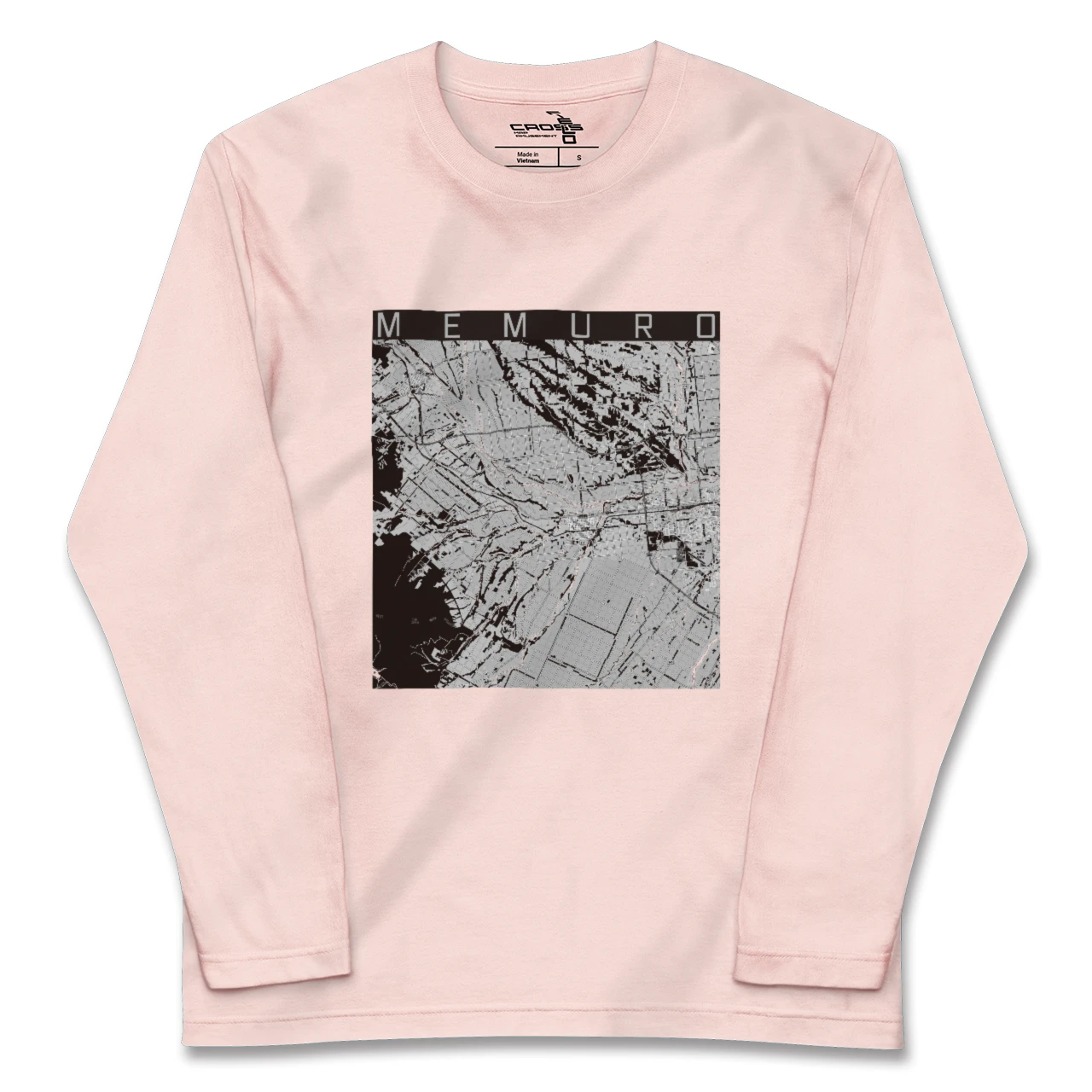 【芽室(北海道)】地図柄ロングスリーブTシャツ