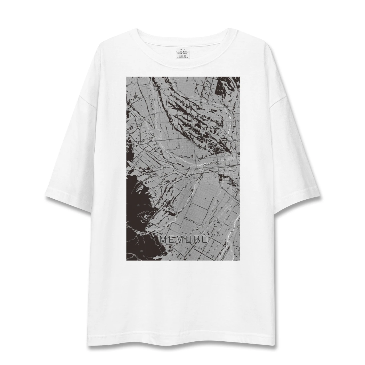 【芽室(北海道)】地図柄ビッグシルエットTシャツ