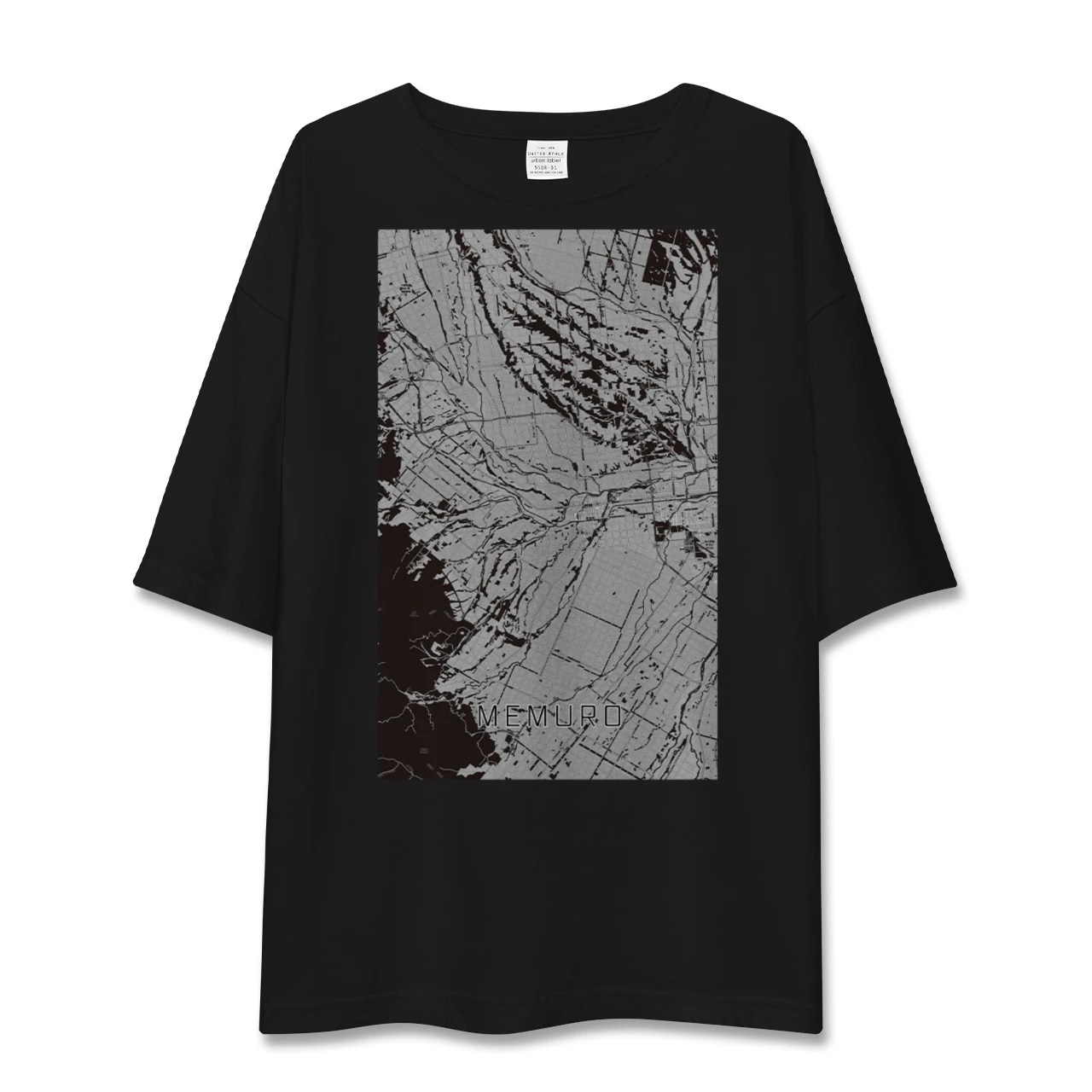 【芽室(北海道)】地図柄ビッグシルエットTシャツ