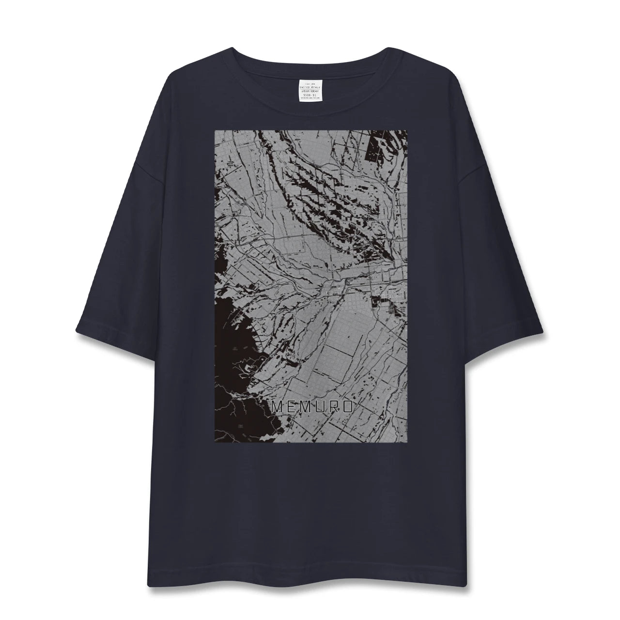 【芽室(北海道)】地図柄ビッグシルエットTシャツ