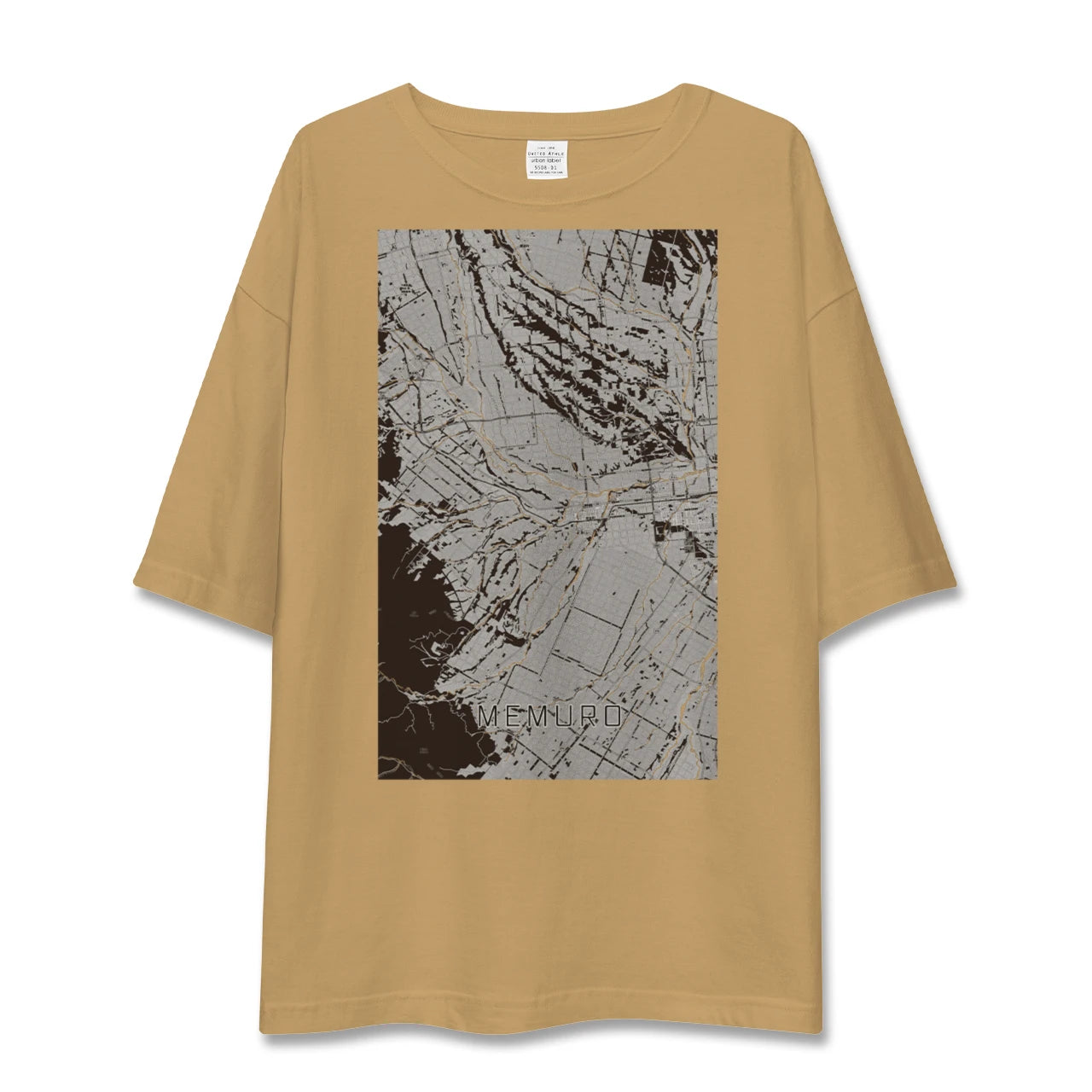 【芽室(北海道)】地図柄ビッグシルエットTシャツ