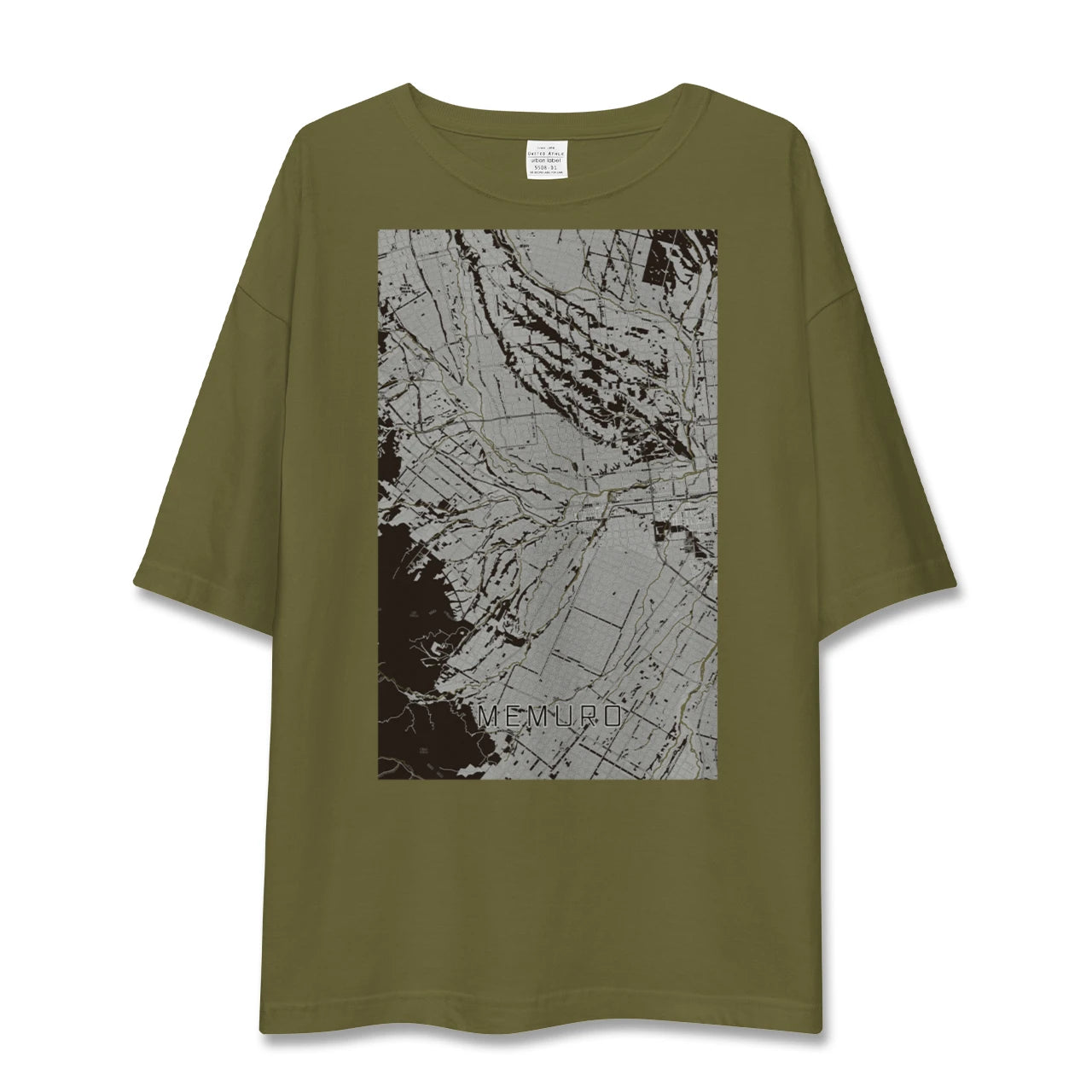 【芽室(北海道)】地図柄ビッグシルエットTシャツ