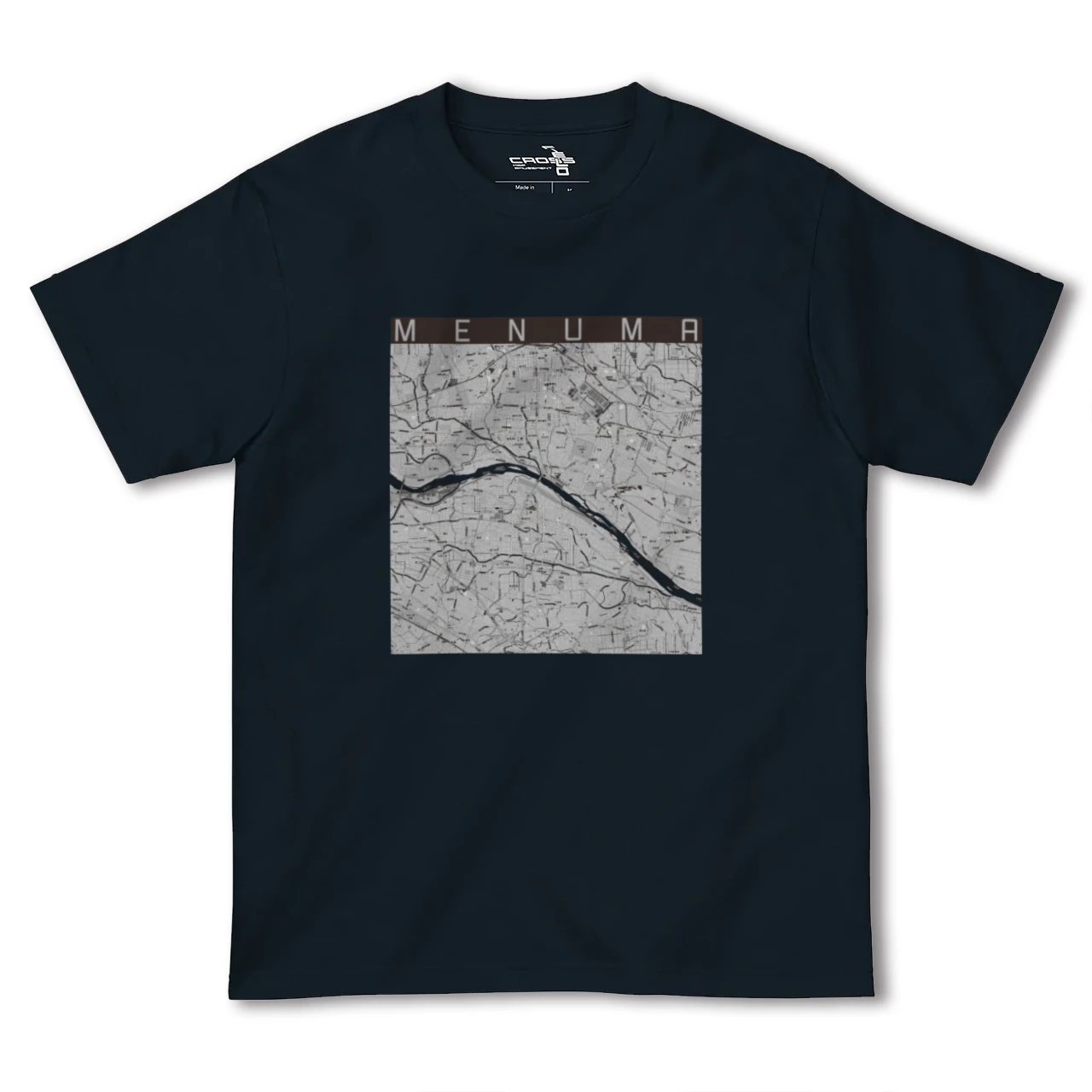 【妻沼(埼玉県)】地図柄ヘビーウェイトTシャツ