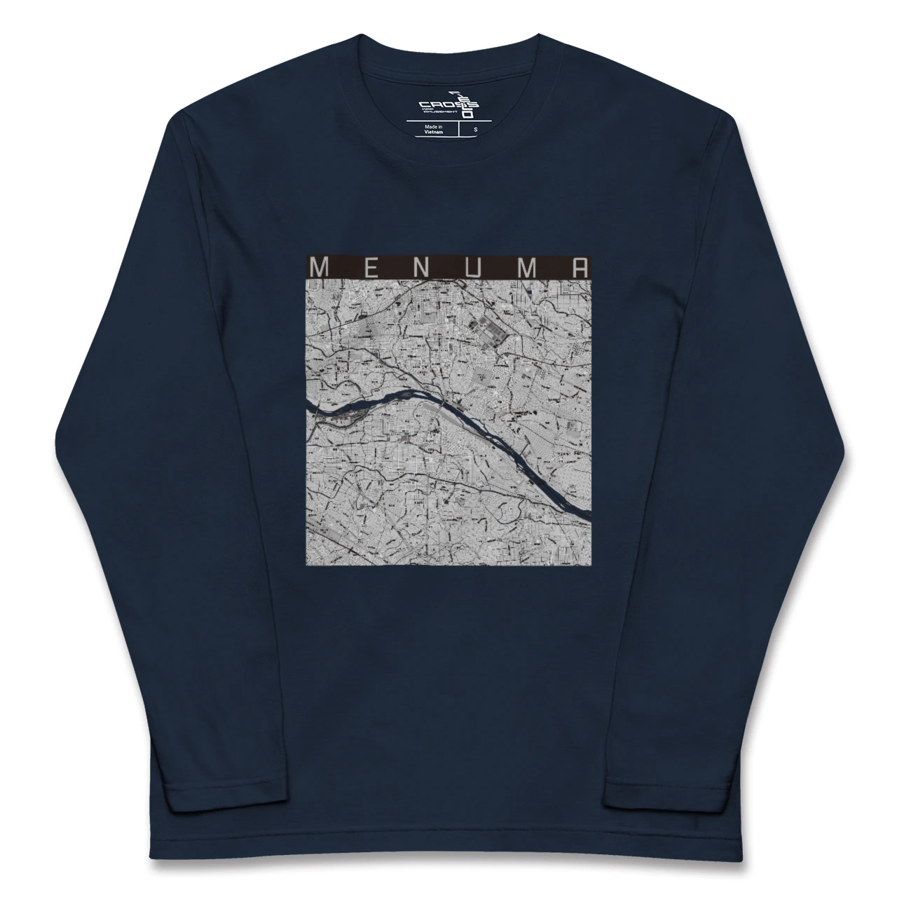 【妻沼(埼玉県)】地図柄ロングスリーブTシャツ