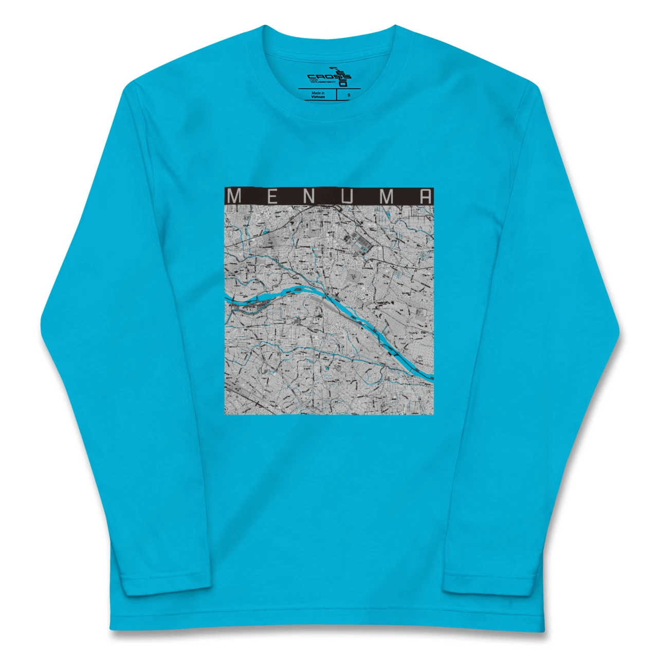 【妻沼(埼玉県)】地図柄ロングスリーブTシャツ