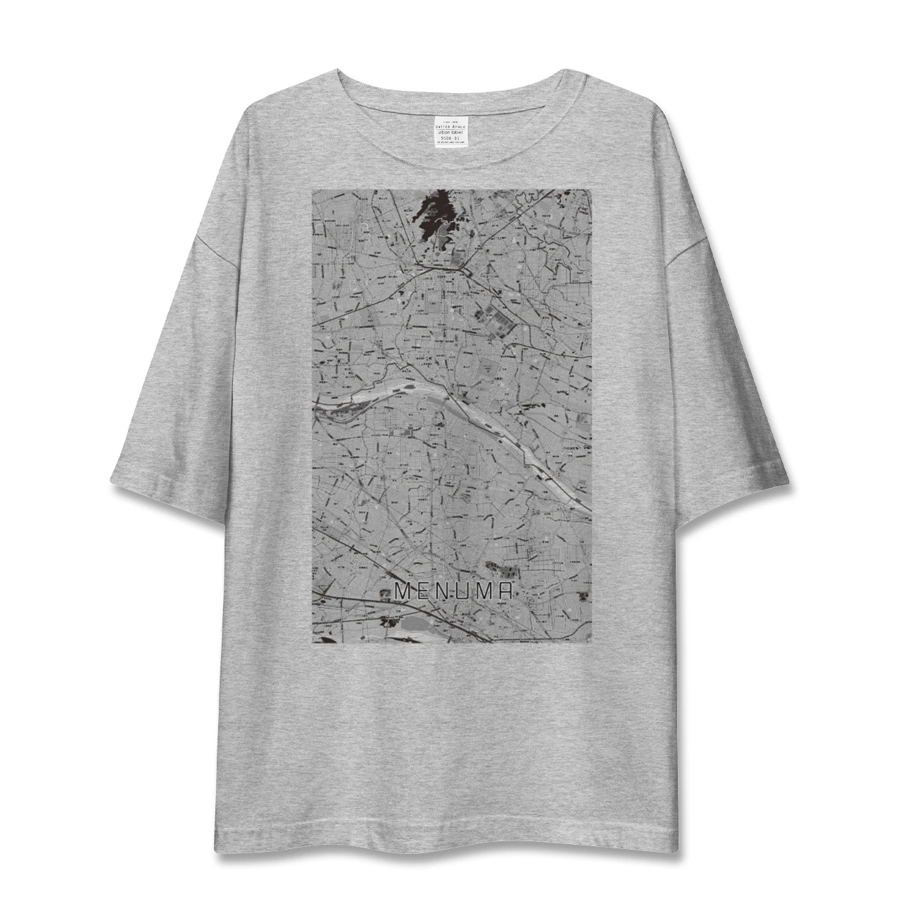 【妻沼(埼玉県)】地図柄ビッグシルエットTシャツ
