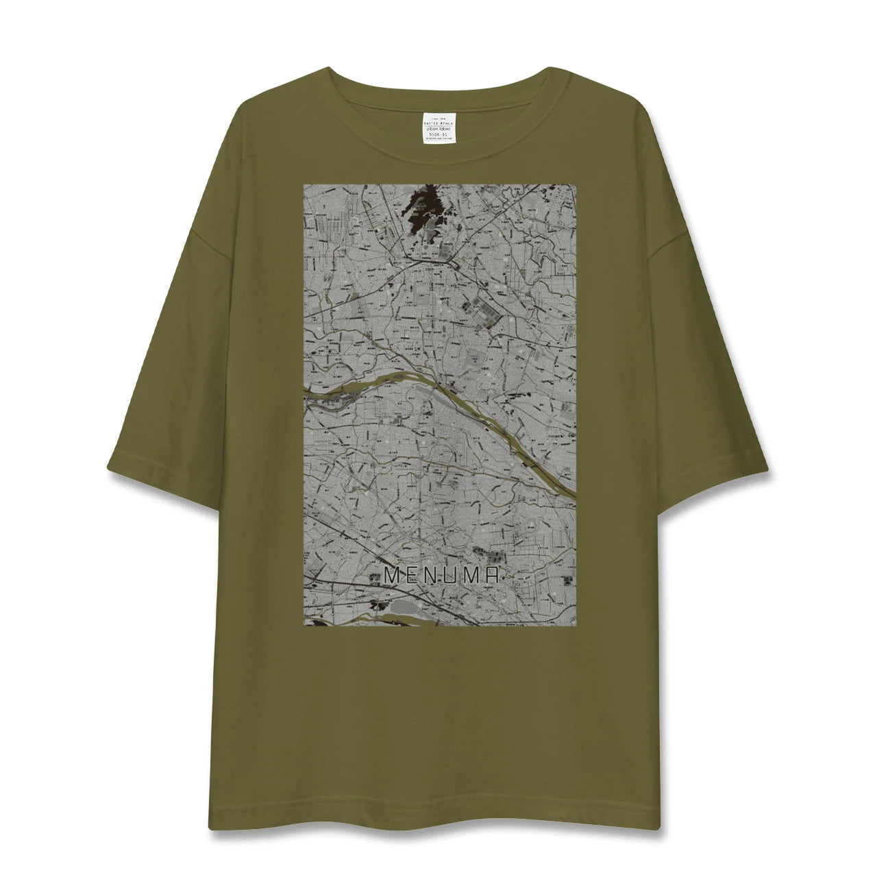 【妻沼(埼玉県)】地図柄ビッグシルエットTシャツ