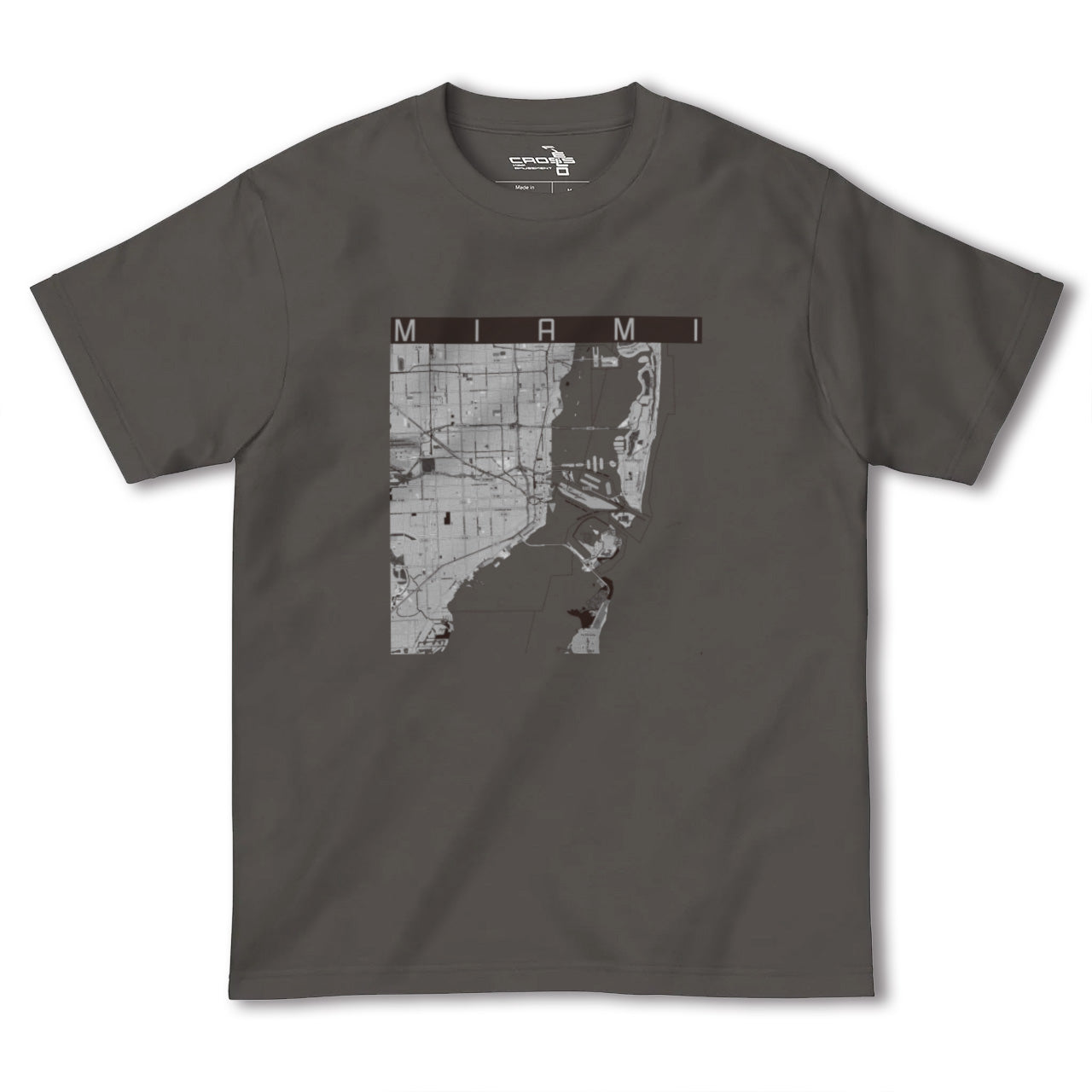 【マイアミ(アメリカ)】地図柄ヘビーウェイトTシャツ