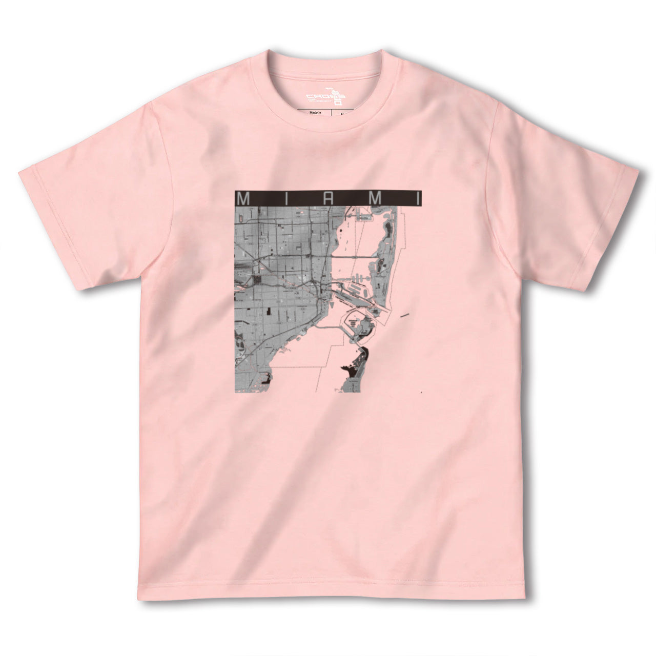 【マイアミ(アメリカ)】地図柄ヘビーウェイトTシャツ