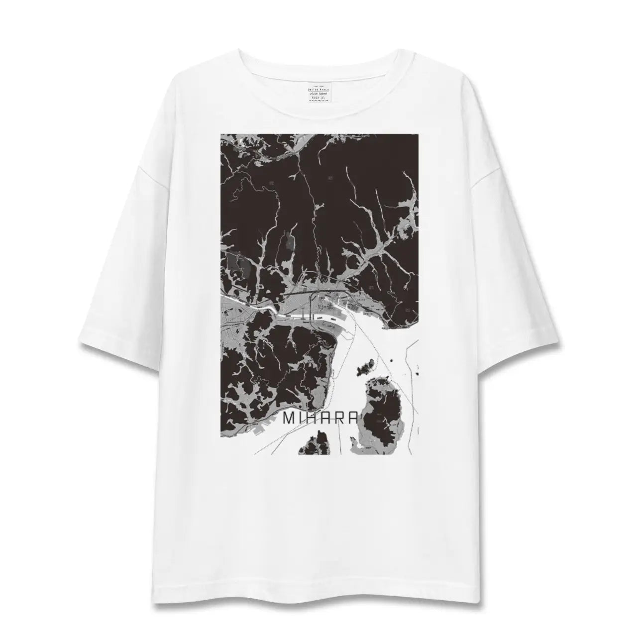 【三原(広島県)】地図柄ビッグシルエットTシャツ