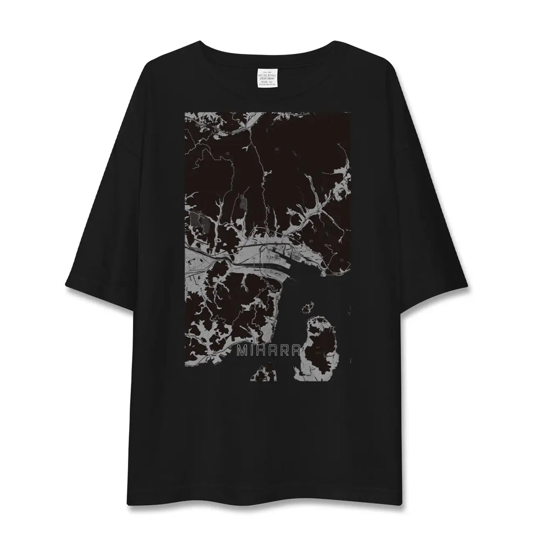 【三原(広島県)】地図柄ビッグシルエットTシャツ