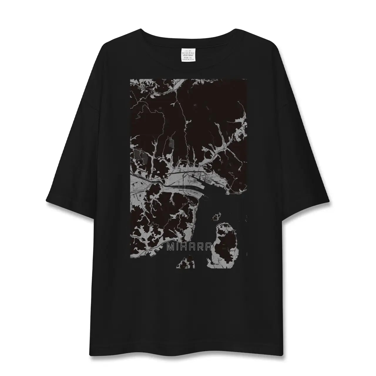 【三原(広島県)】地図柄ビッグシルエットTシャツ