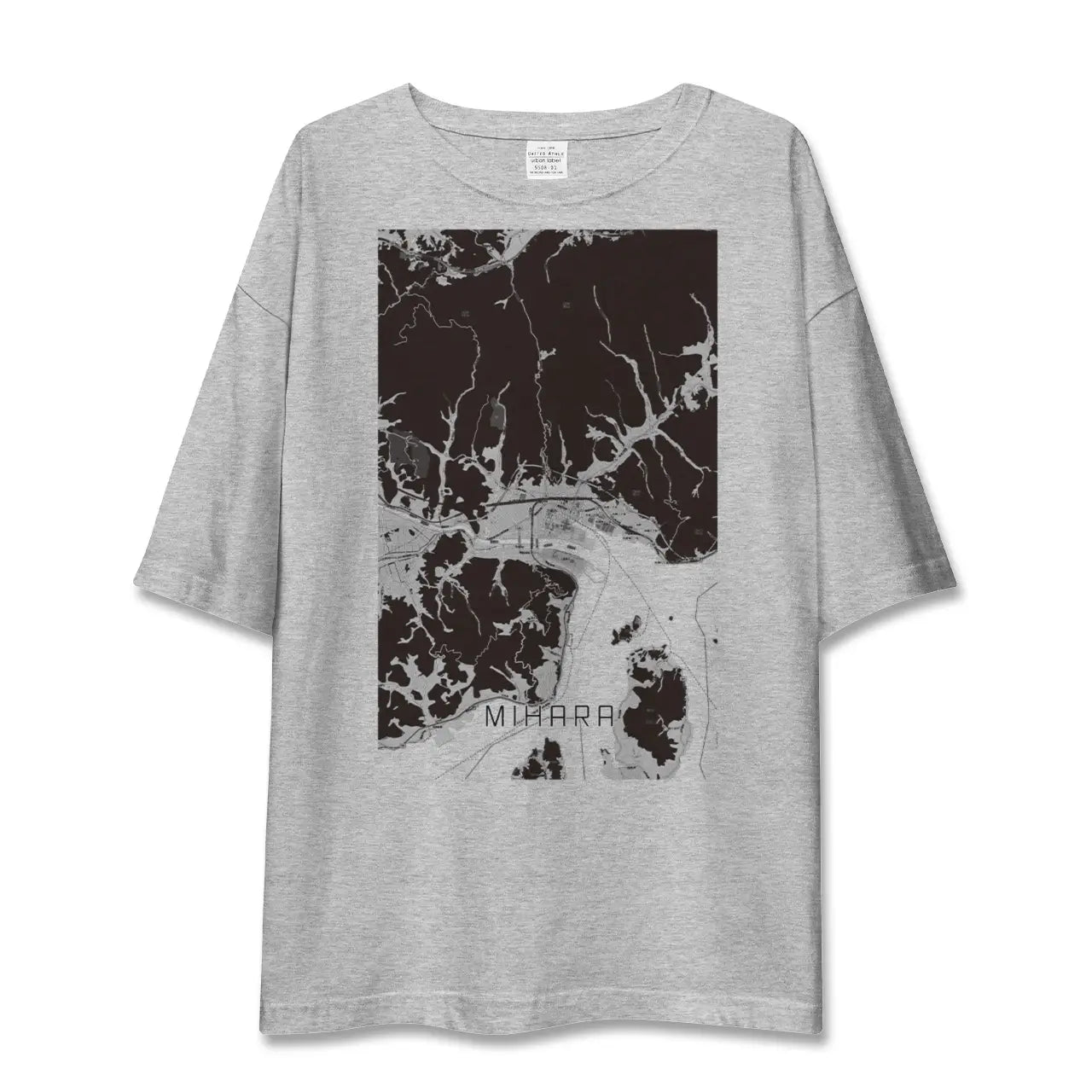 【三原(広島県)】地図柄ビッグシルエットTシャツ