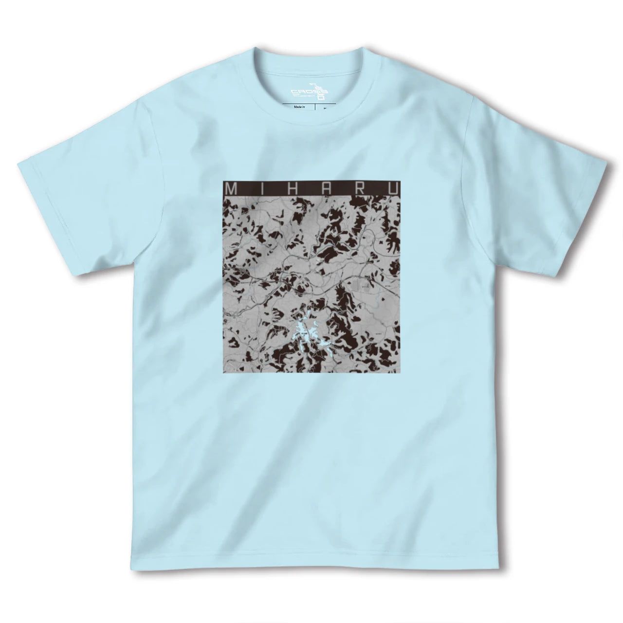 【三春(福島県)】地図柄ヘビーウェイトTシャツ