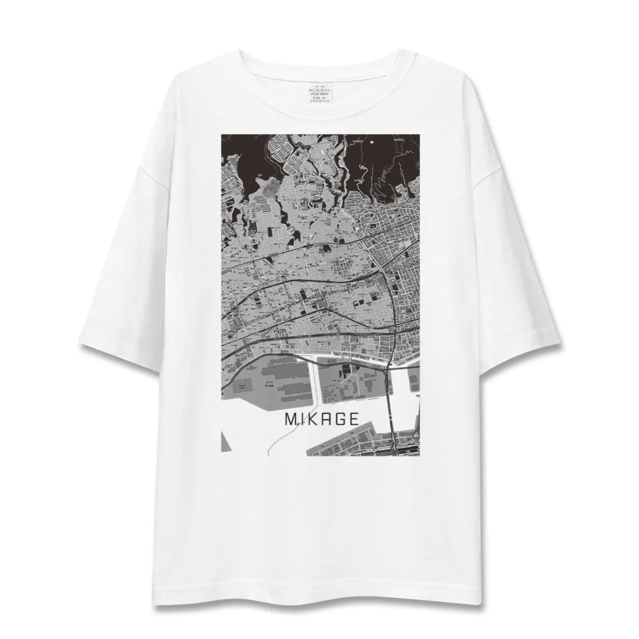 【御影(兵庫県)】地図柄ビッグシルエットTシャツ
