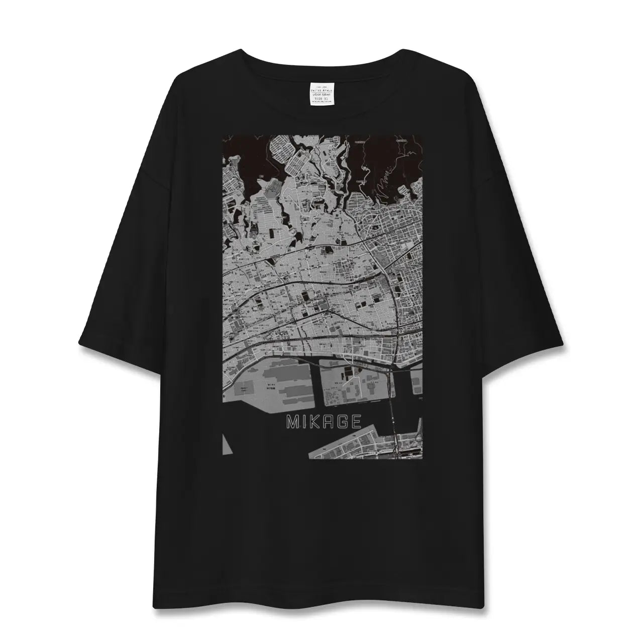 【御影(兵庫県)】地図柄ビッグシルエットTシャツ