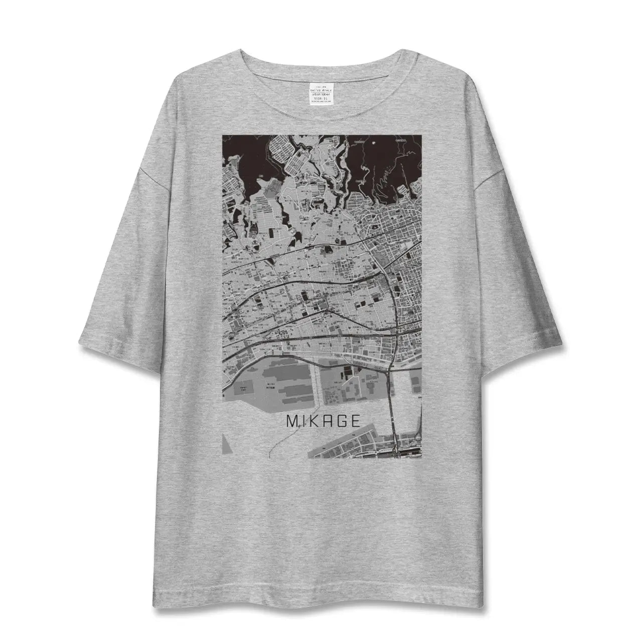 【御影(兵庫県)】地図柄ビッグシルエットTシャツ