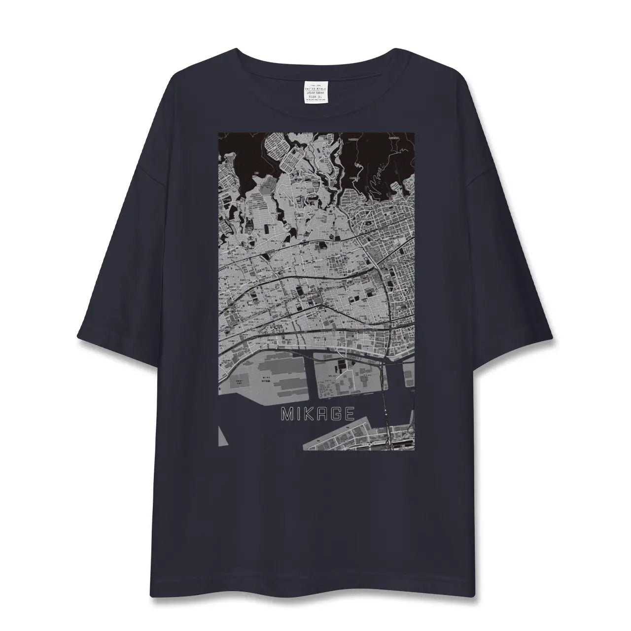 【御影(兵庫県)】地図柄ビッグシルエットTシャツ